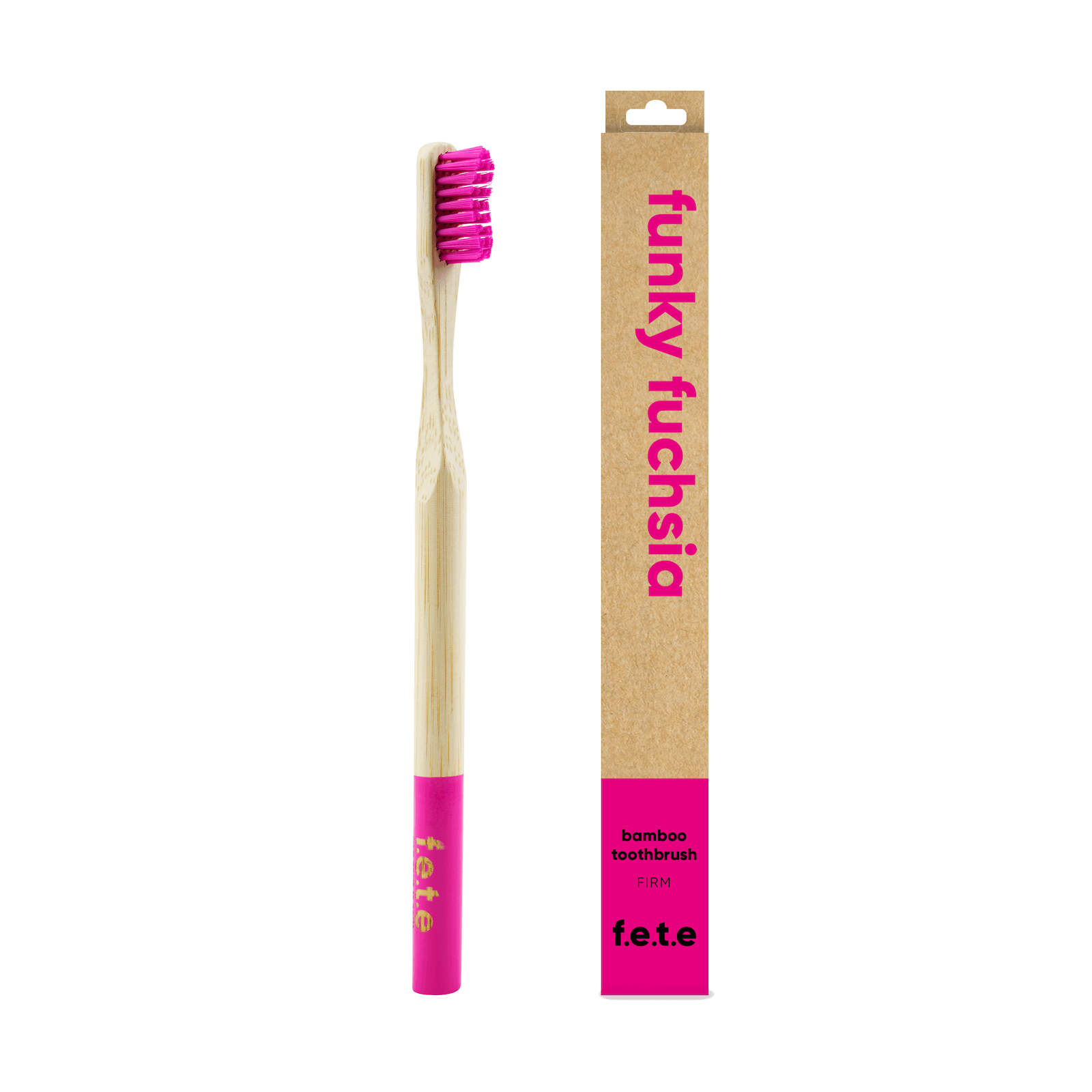 Funky Fuchsia Adult's Bamboo Toothbrush