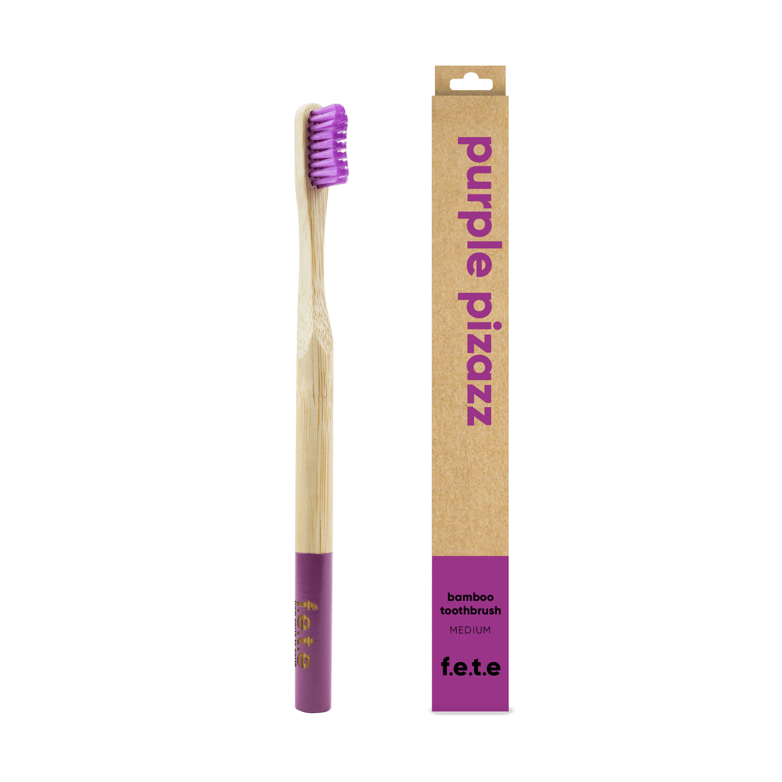 Purple Pizazz Adult's Bamboo Toothbrush