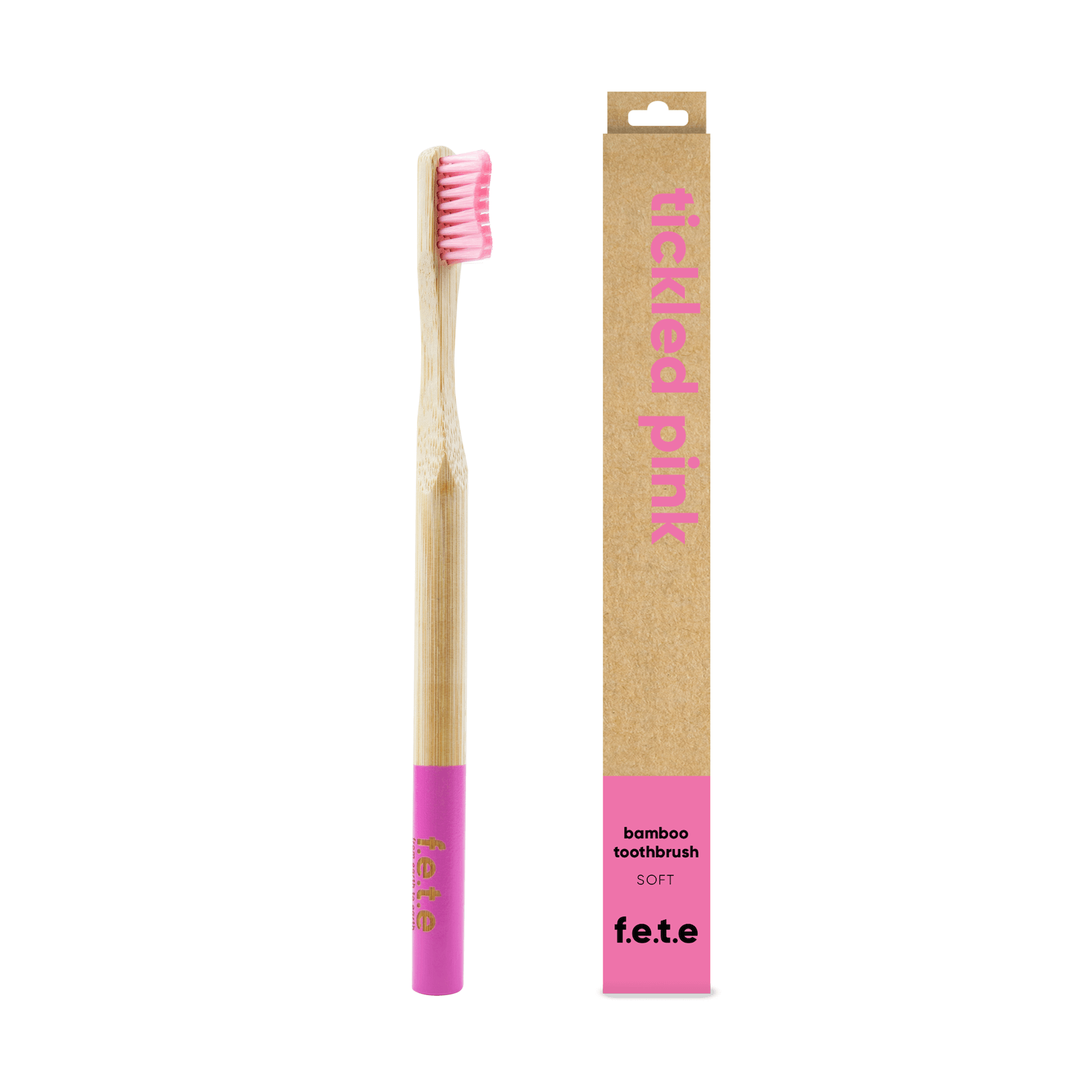 Tickled Pink Adult's Bamboo Toothbrush