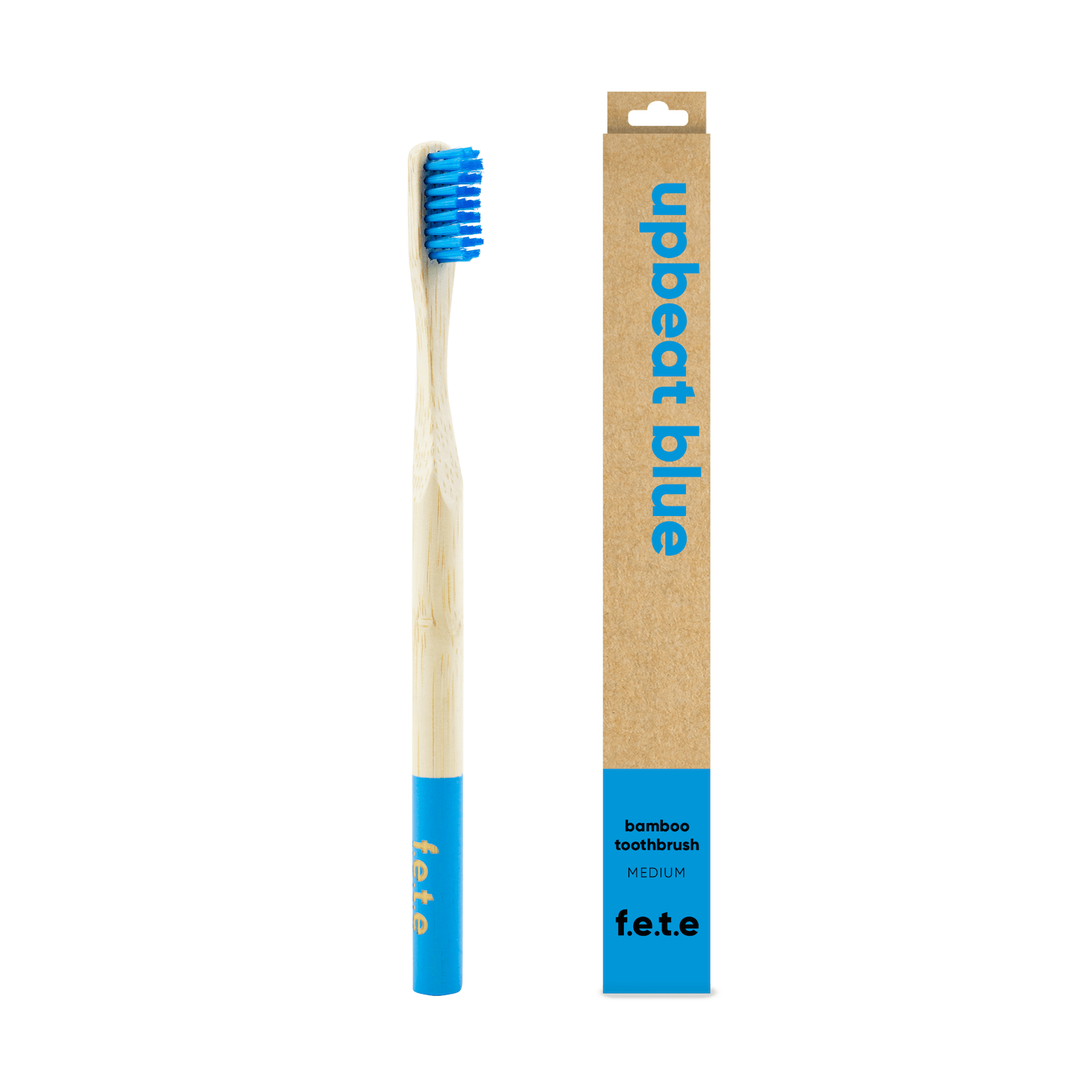Upbeat Blue Adult's Bamboo Toothbrush