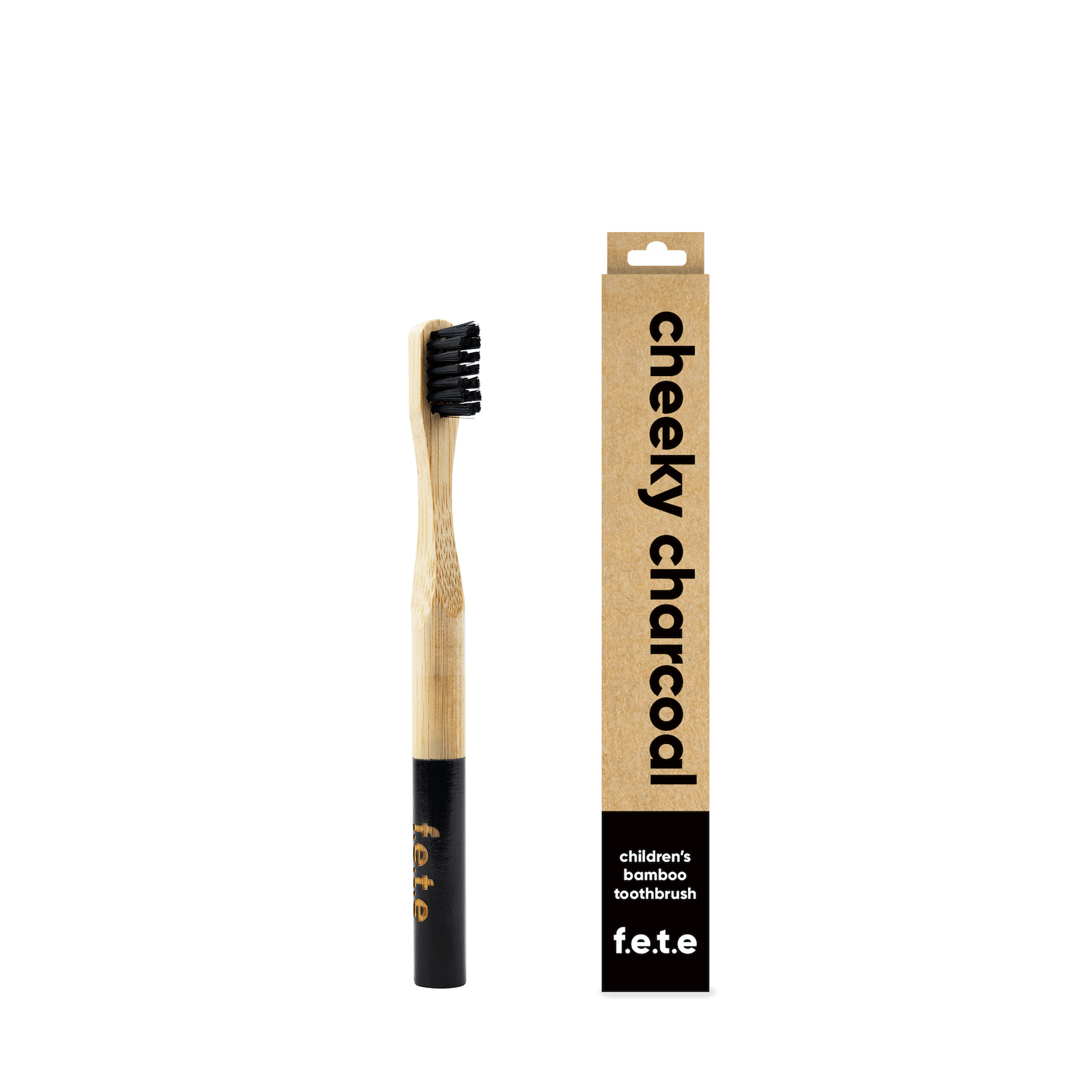 Cheeky Charcoal Children's Bamboo Toothbrush