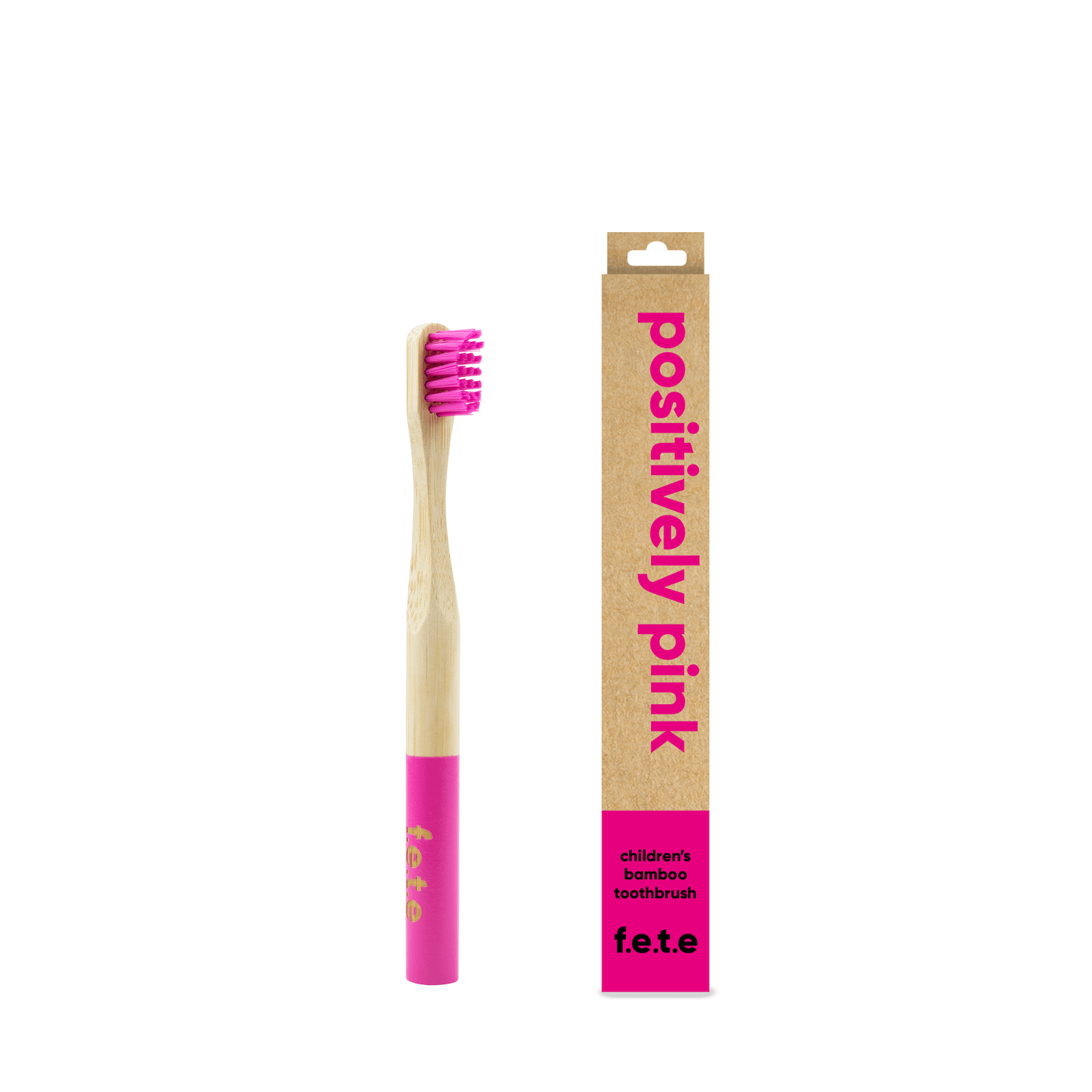 Positively Pink Children's Bamboo Toothbrush