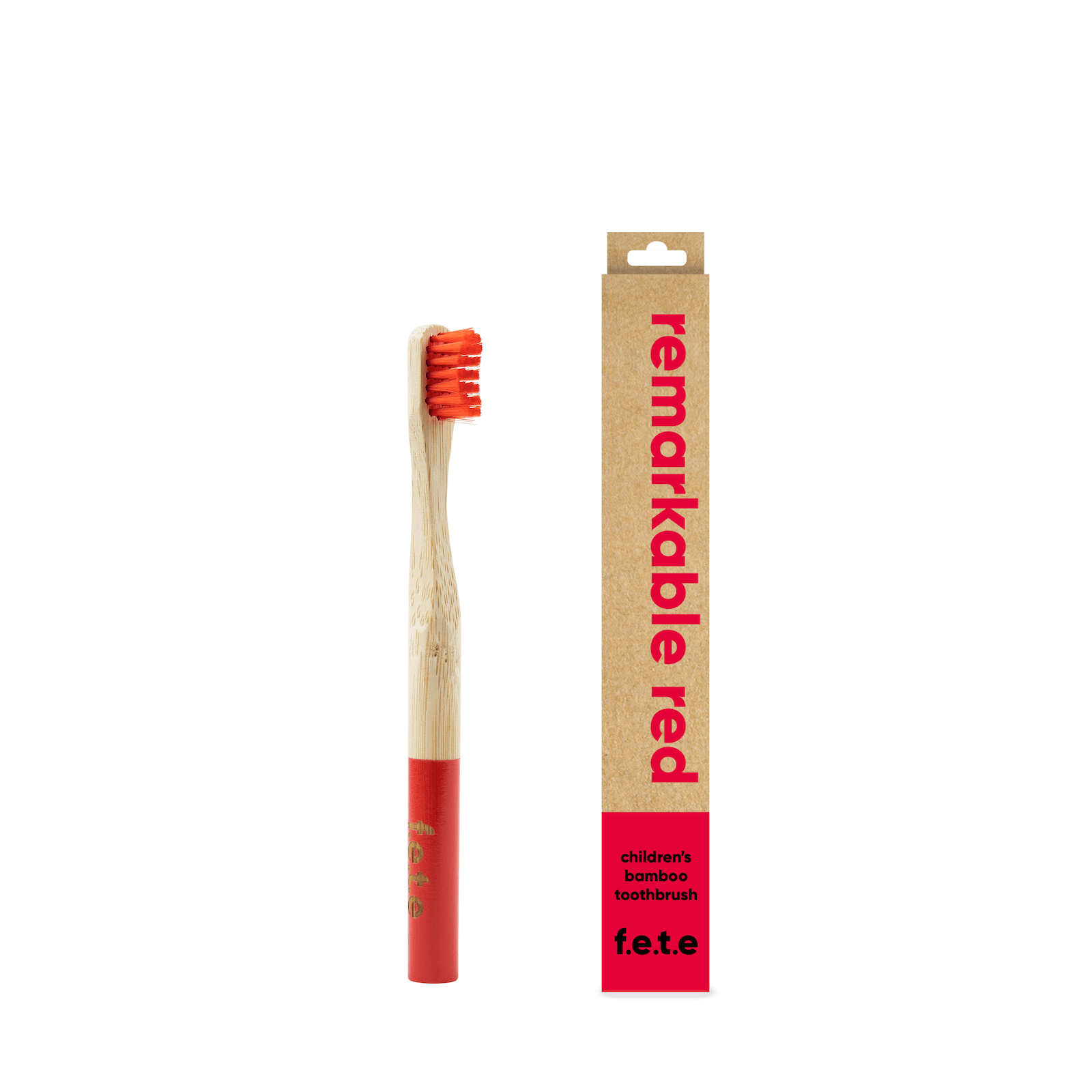 Remarkable Red Children's Bamboo Toothbrush